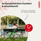 woom Kickstand Leggie zijstandaard voor kinderfiets zwart aluminium