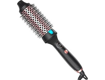 DSGKUU 38 mm Heteluchtborstel - Föhnborstel met LCD-scherm en Keramische Coating - Zwart