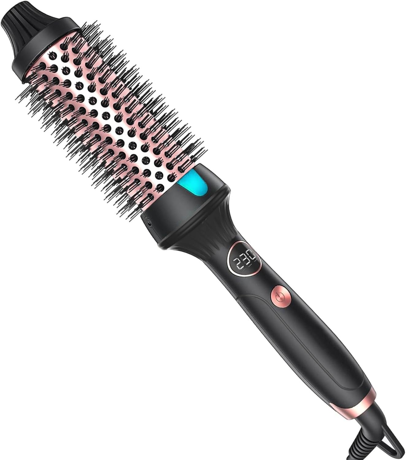 DSGKUU 38 mm Heteluchtborstel - Föhnborstel met LCD-scherm en Keramische Coating - Zwart