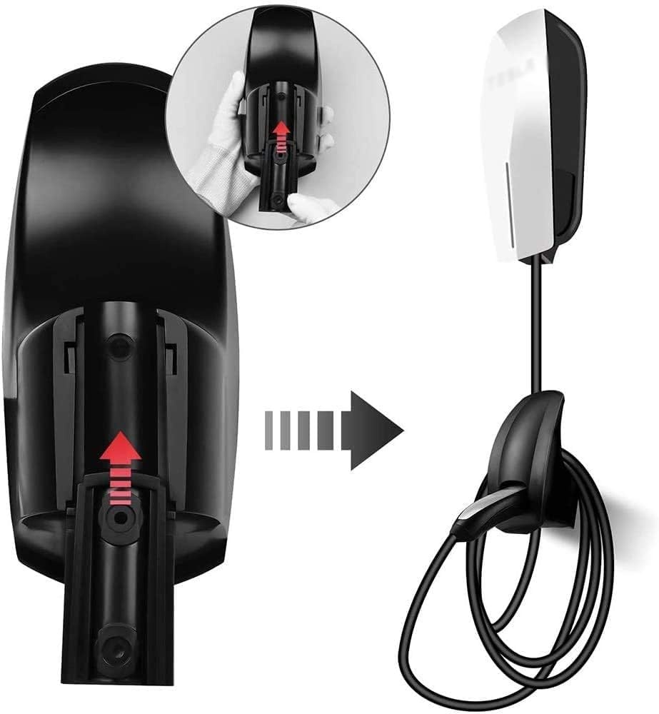 ShowEv Type 2 EV Laadkabel Houder - Muurbevestiging - Zwart