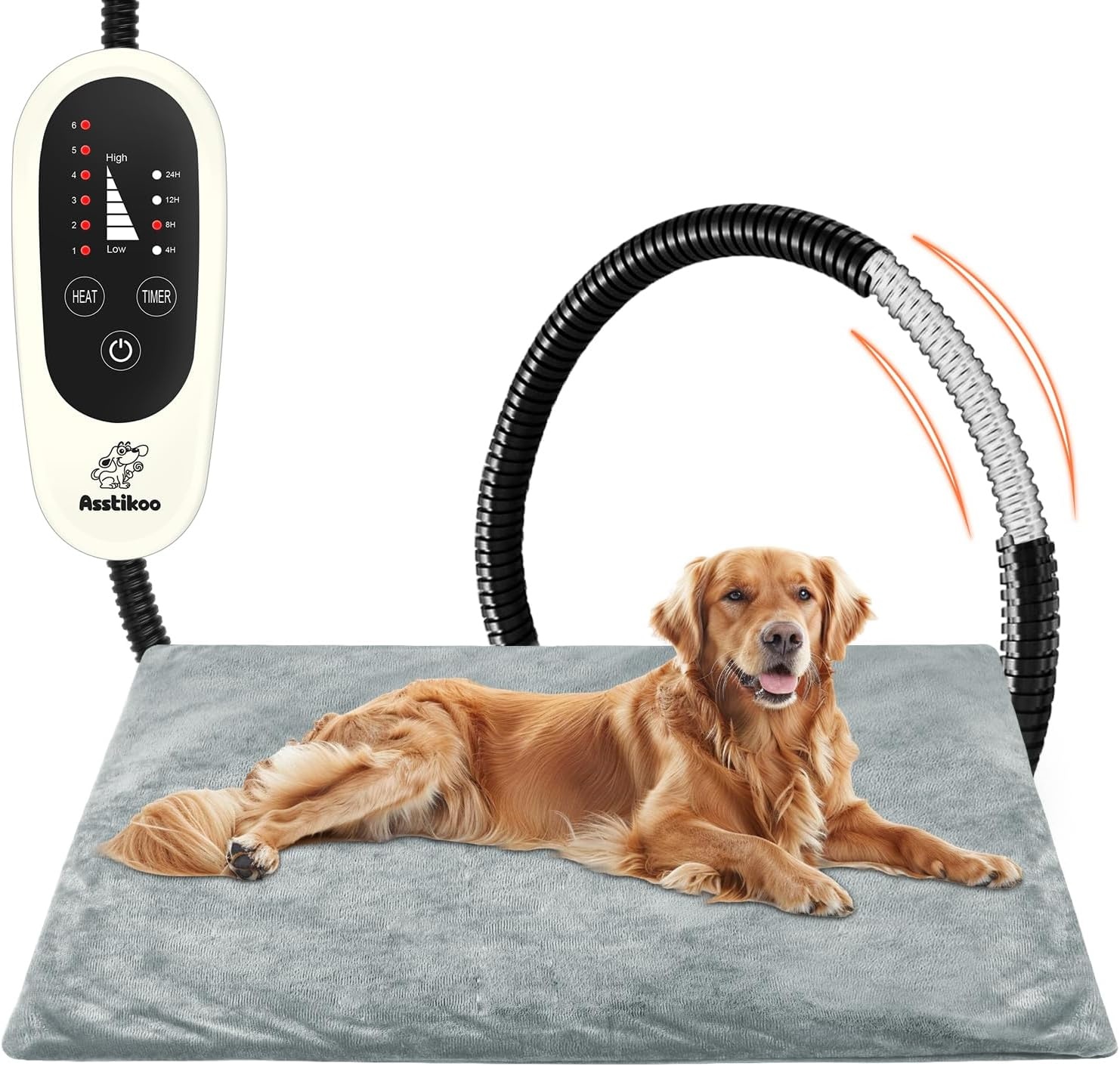 Elektrisch Verwarmingskussen Hond & Kat XL 90x60cm - 33% Korting