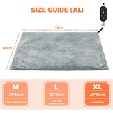 Elektrisch Verwarmingskussen Hond & Kat XL 90x60cm - 33% Korting