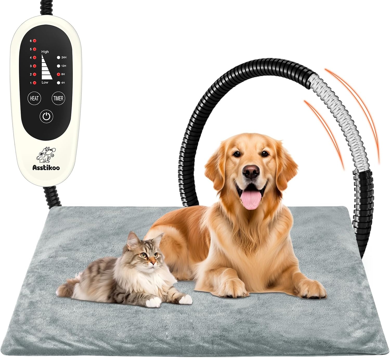 Elektrisch Verwarmingskussen Hond & Kat XL 90x60cm - 33% Korting