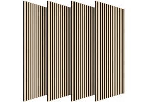 Akoestische Wandpanelen Hout 4 Stuks | 2.88m² | 40% Korting
