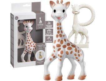 Beige Limited Edition Baby Cadeauset met Vanilla Bijtring (31% Korting)