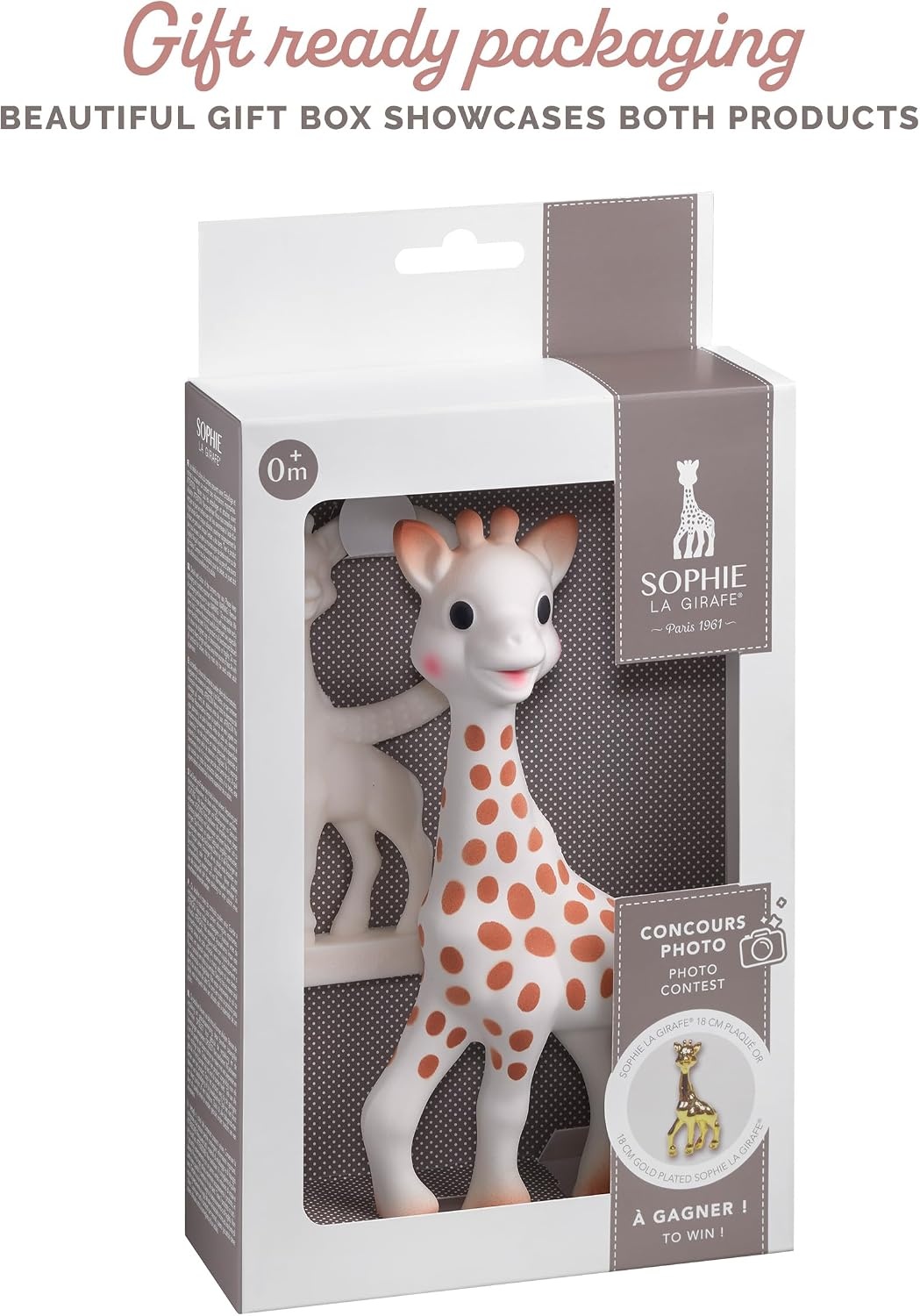 Beige Limited Edition Baby Cadeauset met Vanilla Bijtring (31% Korting)