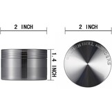 Metalen Kruidenmolen (4-delig) Nikkel-Zwart - 37% Korting!