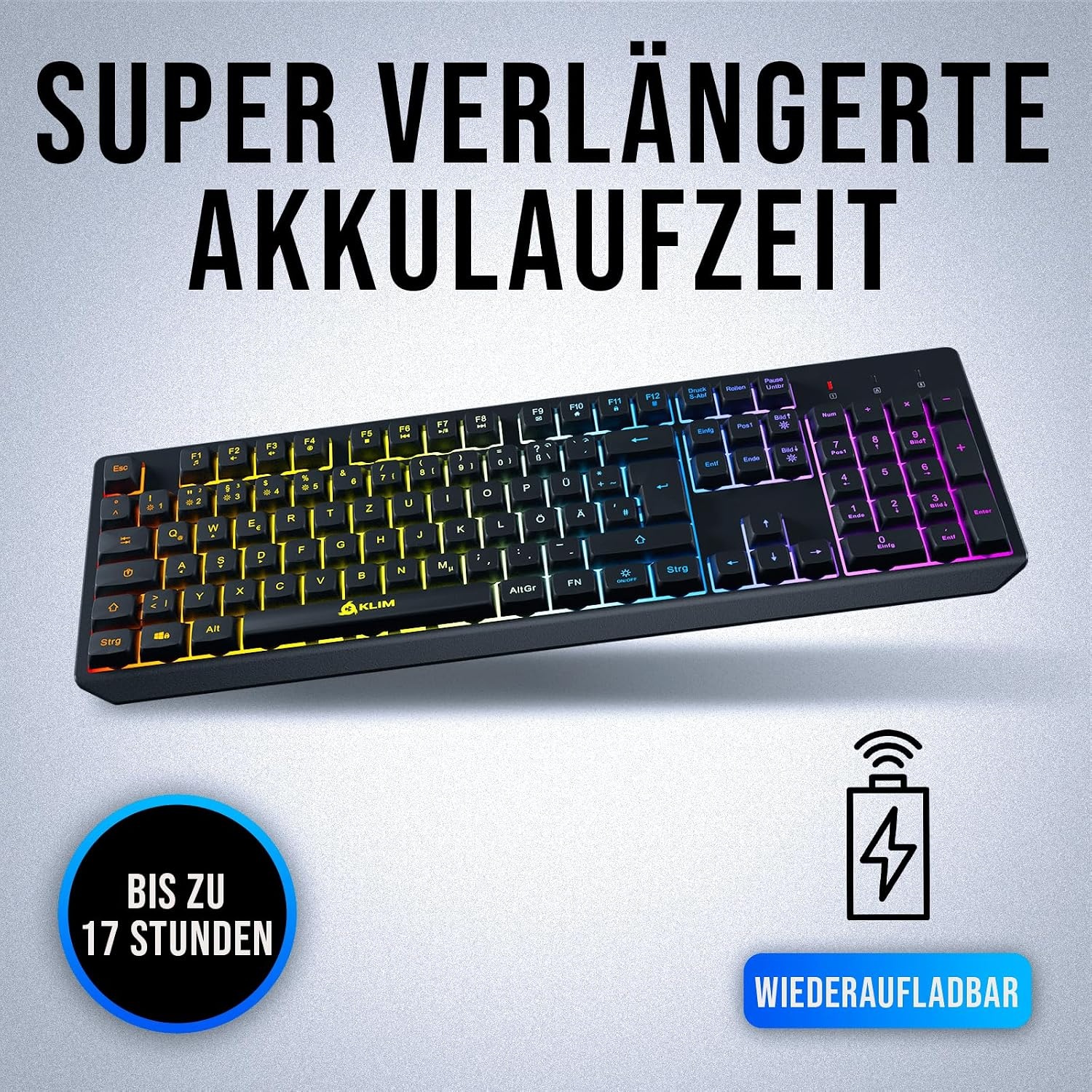 Gaming Toetsenbord Zwart QWERTZ DE RGB, 28% Korting