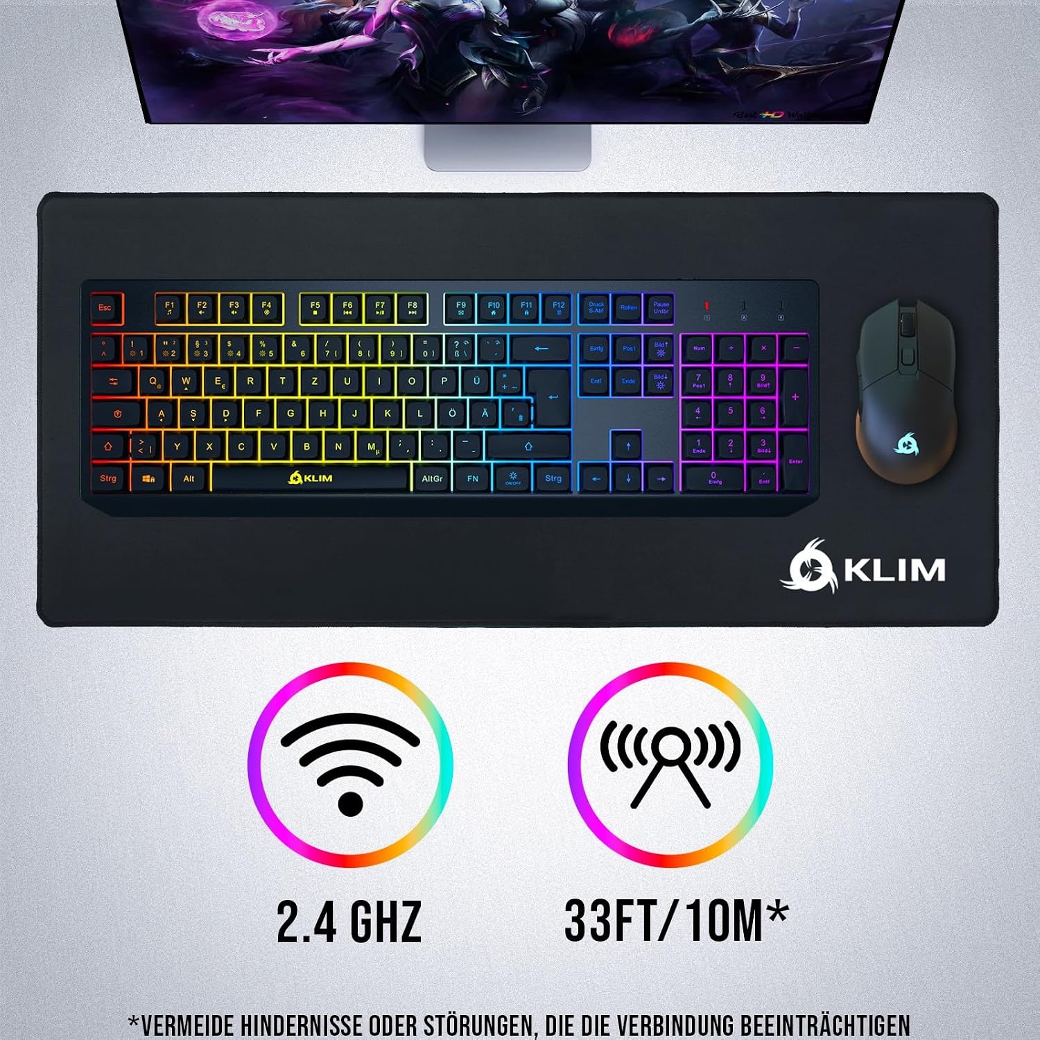 Gaming Toetsenbord Zwart QWERTZ DE RGB, 28% Korting