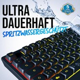 Gaming Toetsenbord Zwart QWERTZ DE RGB, 28% Korting
