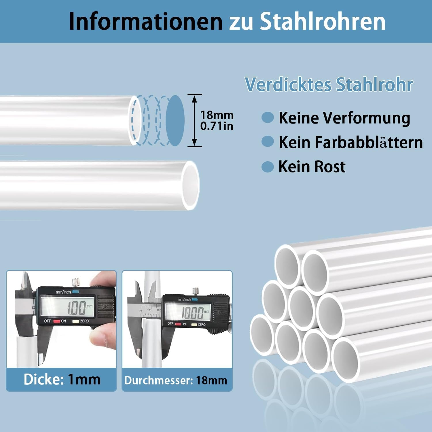 Multifunctioneel Kledingrek Wit Metaal - 44% Korting