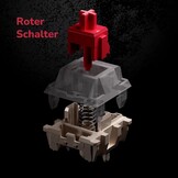 Mechanisch Gaming Toetsenbord 75% QWERTZ Gasket Mount, 34% Korting