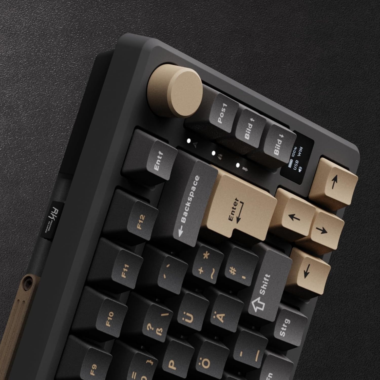 Mechanisch Gaming Toetsenbord 75% QWERTZ Gasket Mount, 34% Korting