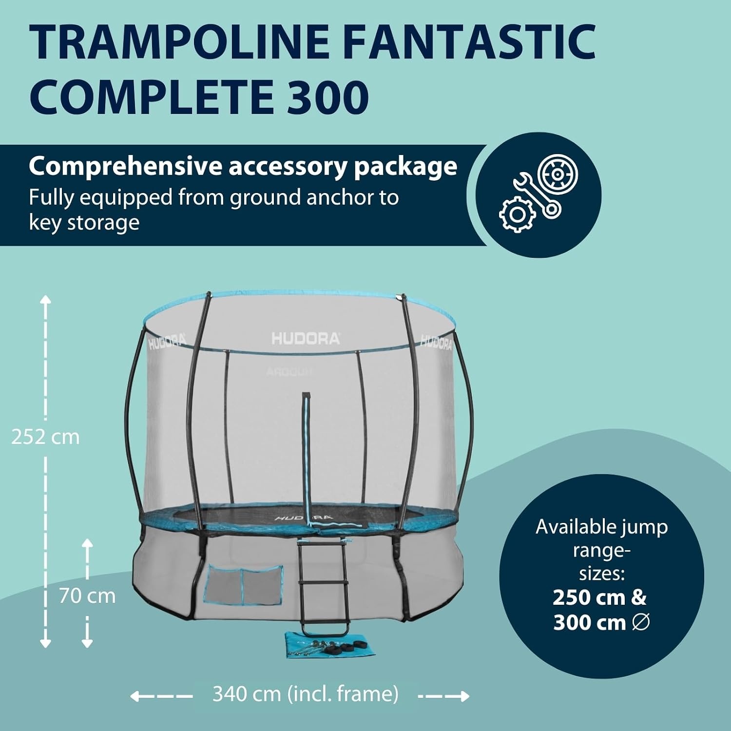 Tuintrampoline 300 cm met Veiligheidsnet - 30% Korting