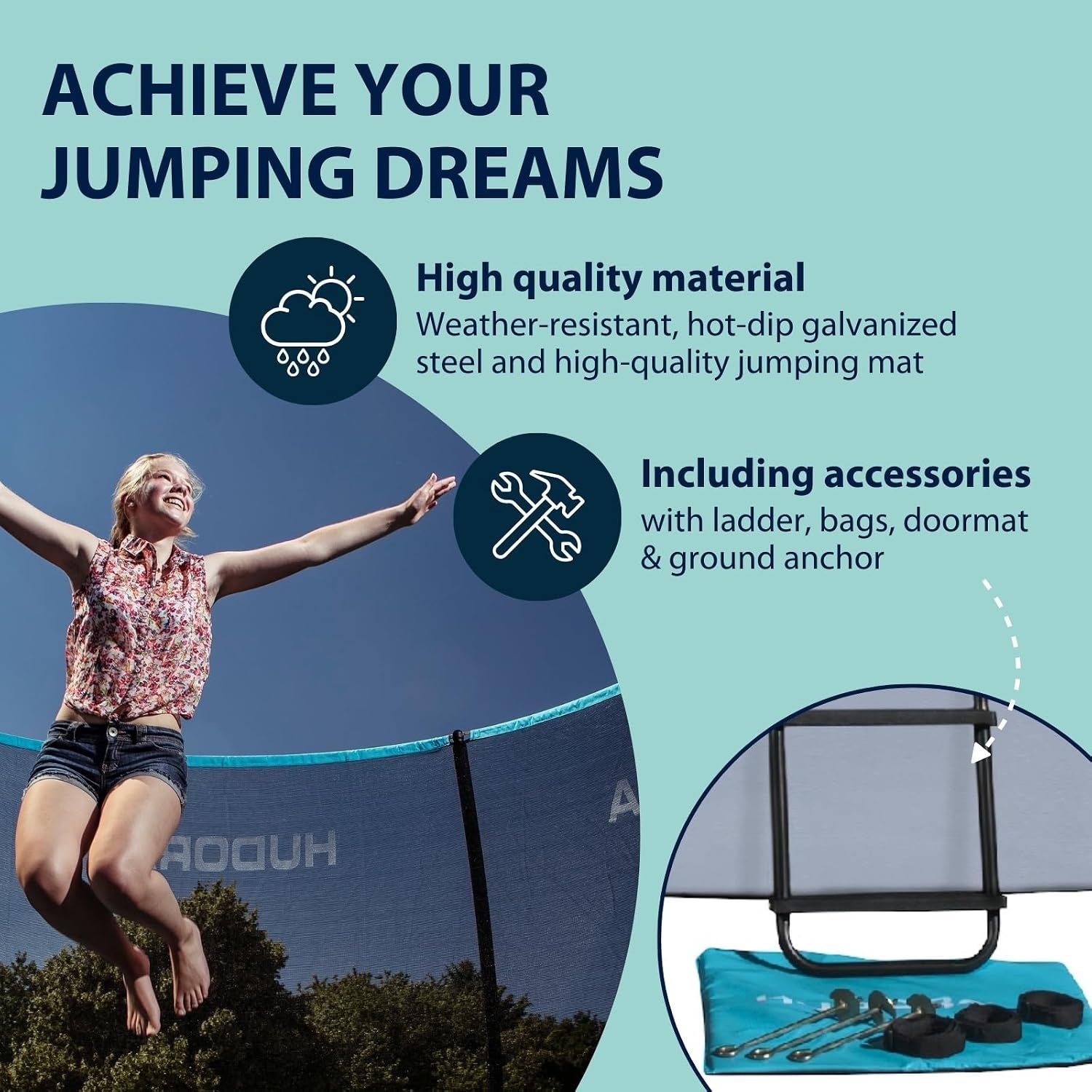 Tuintrampoline 300 cm met Veiligheidsnet - 30% Korting