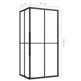 Douchecabine 90x70x180 cm ESG met Aluminium Frame - 30% Korting