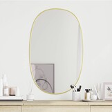 Goudkleurige Wandspiegel 80x50 cm - 51% Korting