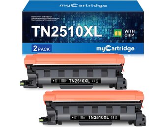 2x Zwarte Toner TN2510XL voor Brother Printers - 78% Korting!