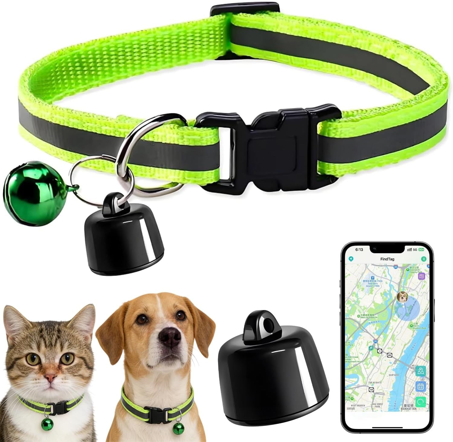 Mini GPS-tracker: vind huisdieren, tassen & sleutels | Geen abonnement