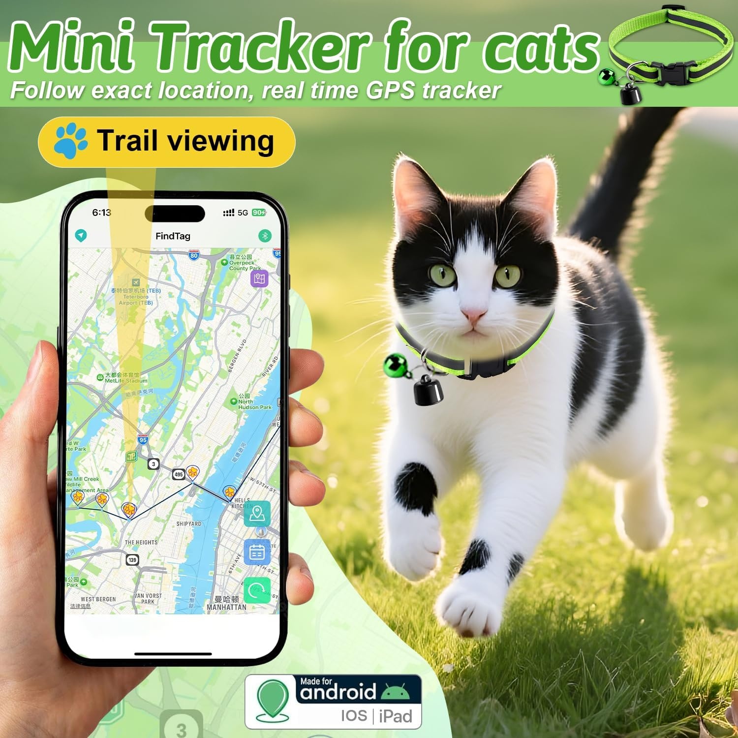 Mini GPS-tracker: vind huisdieren, tassen & sleutels | Geen abonnement