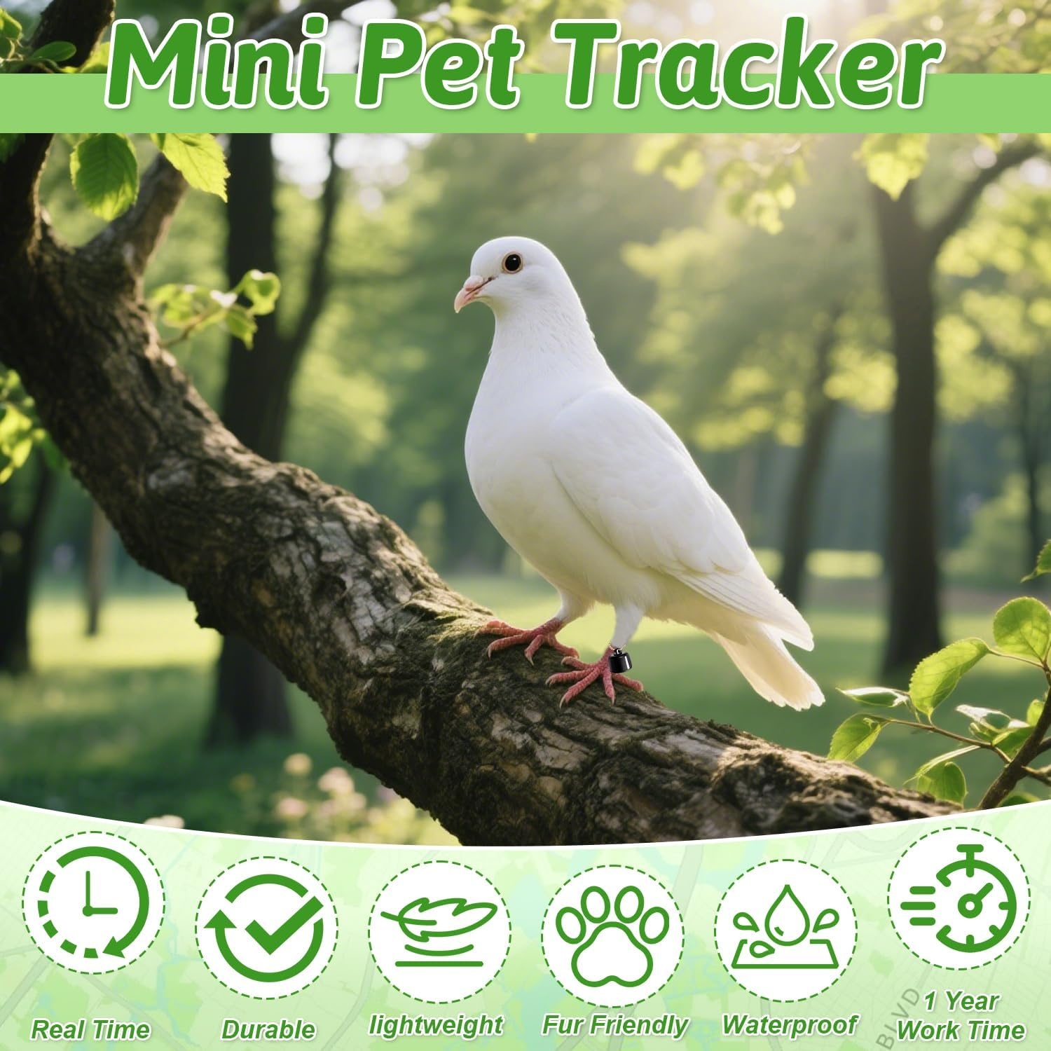 Mini GPS-tracker: vind huisdieren, tassen & sleutels | Geen abonnement