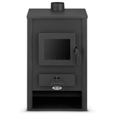 CV Houtkachel met Watermantel 15kW - Verwarmt tot 150m² - Antraciet - 35% Korting
