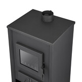 CV Houtkachel met Watermantel 15kW - Verwarmt tot 150m² - Antraciet - 35% Korting