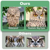 4x Reflecterende Uil Vogelverschrikker - Weerbestendig & Dubbelzijdig - 44% Korting!