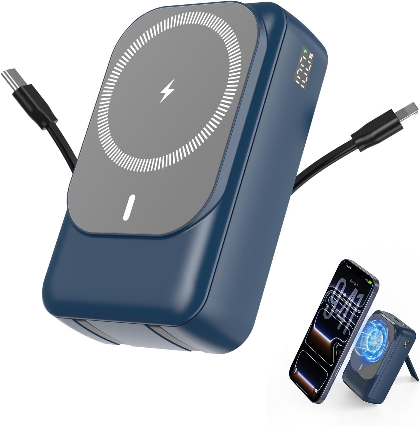 Magnetische Powerbank 26800mAh 22.5W PD Snel Laden - iPhone 12-18 (33% Korting)