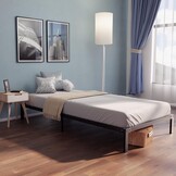 Metalen Bedframe 80x200 cm Matzwart - 32cm Opbergruimte - 33% Korting