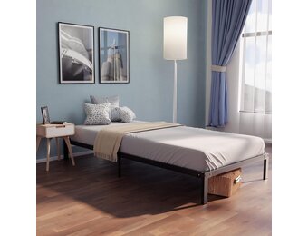Metalen Bedframe 80x200 cm Matzwart - 32cm Opbergruimte - 33% Korting