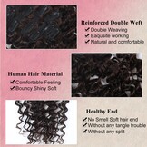 Donkerbruine Clip-in Haarverlengingen Remy Mensenhaar | 50 cm | 120 g | 8 Stuks | Golvend