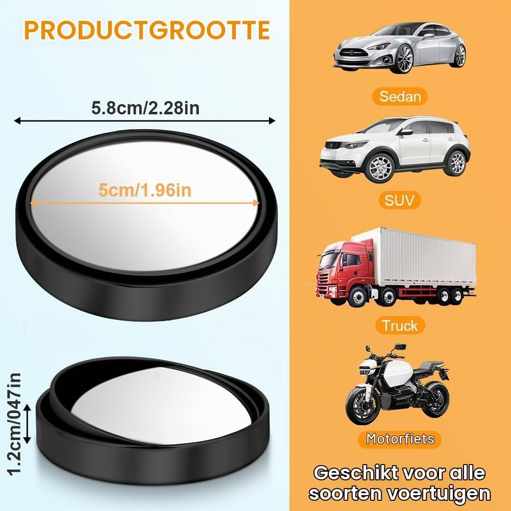 Dodehoekspiegels Auto (2 stuks) - 48% Korting