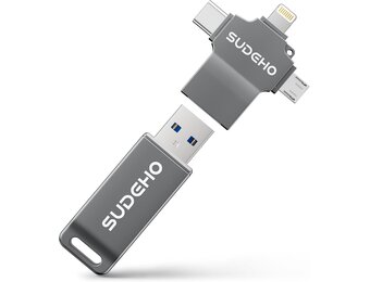 USB-stick 128 GB voor iPhone/iPad/Android met 32% Korting