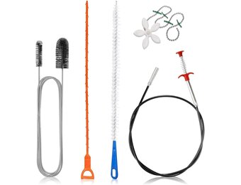 Afvoerreiniger Set - 5 Delig, Flexibel | Keuken & Bad | 43% Korting