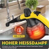 Handstoomreiniger 1050W met 9 accessoires - Chemischvrij - 32% Korting
