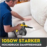 Handstoomreiniger 1050W met 9 accessoires - Chemischvrij - 32% Korting