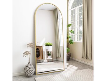 Gouden Boog Vloerspiegel 60x165 cm - 33% Korting