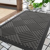 Antislip Buitendeurmat Donkergrijs 43x76cm - 30% Korting