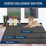 Antislip Buitendeurmat Donkergrijs 43x76cm - 30% Korting