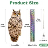 Reflecterende Uil Vogelverjager (4 stuks) - 44% Korting
