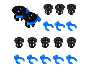 20x Bowdenbuiskoppeling Set: 10x Zwart & 10x Blauw voor 4mm PTFE Slang | 48% Korting