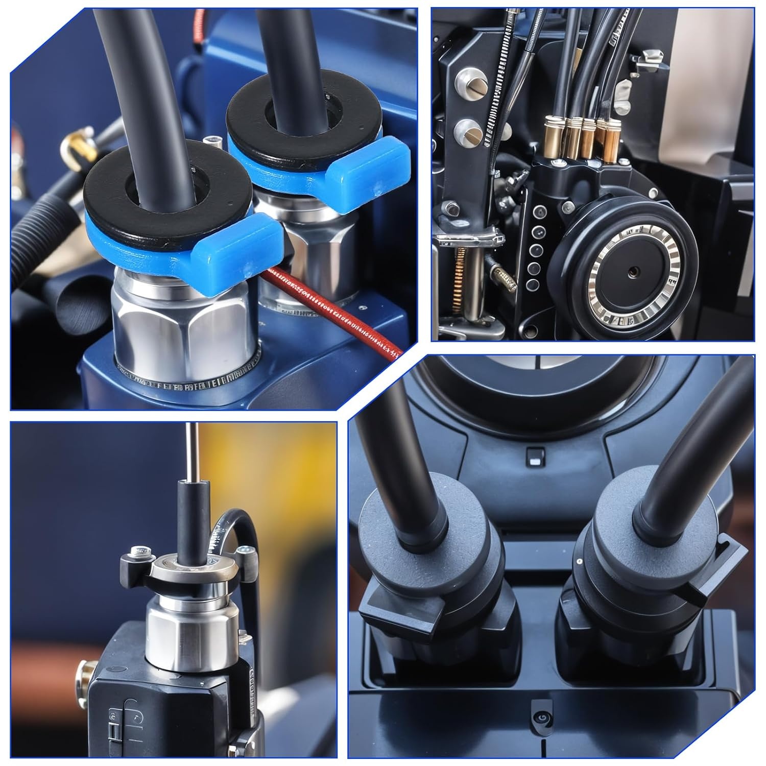 20x Bowdenbuiskoppeling Set: 10x Zwart & 10x Blauw voor 4mm PTFE Slang | 48% Korting