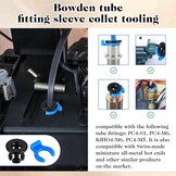 20x Bowdenbuiskoppeling Set: 10x Zwart & 10x Blauw voor 4mm PTFE Slang | 48% Korting