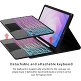 Toetsenbordhoes voor Samsung Galaxy Tab S11 2025 met Regenboog Verlichting & Trackpad - 33% Korting
