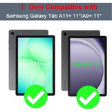 Toetsenbordhoes met Touchpad & 7-Kleurige Verlichting voor Galaxy Tab A9+ (34% korting)