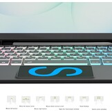 Toetsenbordhoes met Touchpad & 7-Kleurige Verlichting voor Galaxy Tab A9+ (34% korting)