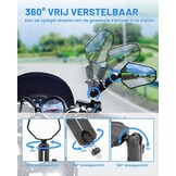 Motorzijspiegel Set Universeel Inklapbaar E-Gekeurd 33% Korting