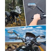 Motorzijspiegel Set Universeel Inklapbaar E-Gekeurd 33% Korting