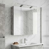 Badkamer spiegelkast Beton Grijs 70 x 14,5 x 70 cm met 54% korting